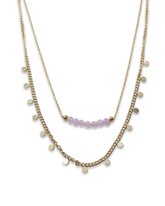 Rosequartz ketting