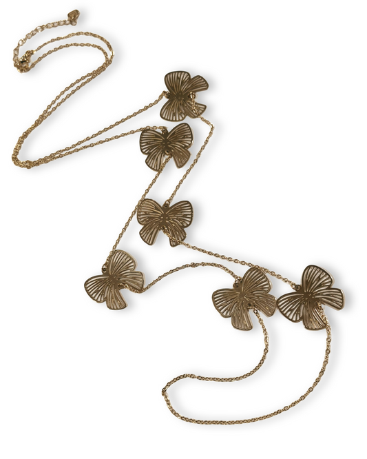 Cute bow lange ketting