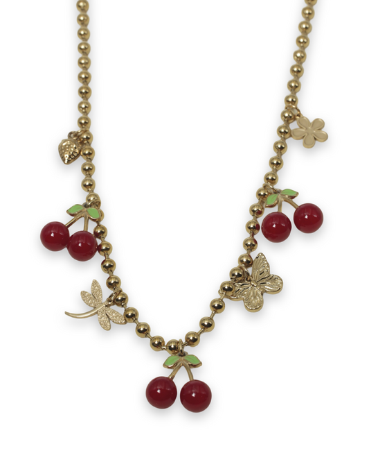 Pop my cherry charm ketting