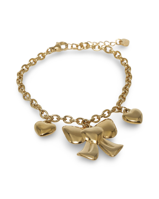 Bow charm armband