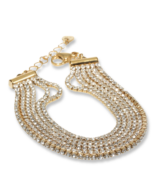Multi strass armband
