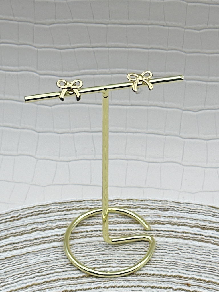 Mini bow oorbellen