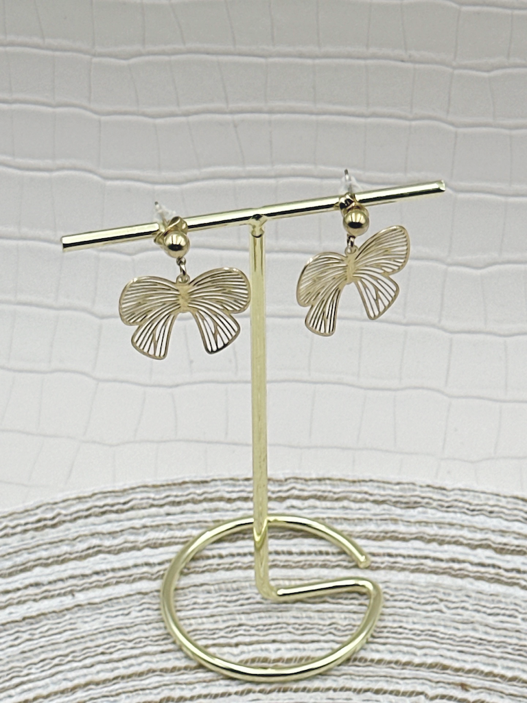 Cute bow oorbellen