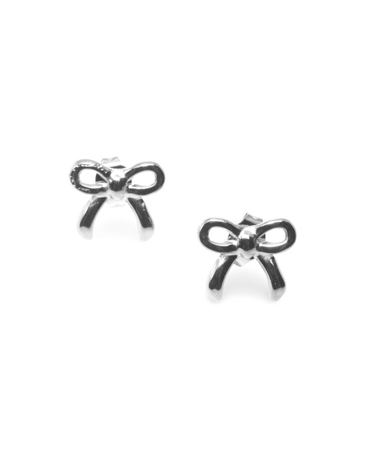 Mini bow oorbellen