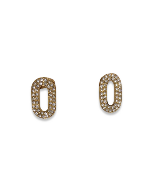 Oval oorbellen