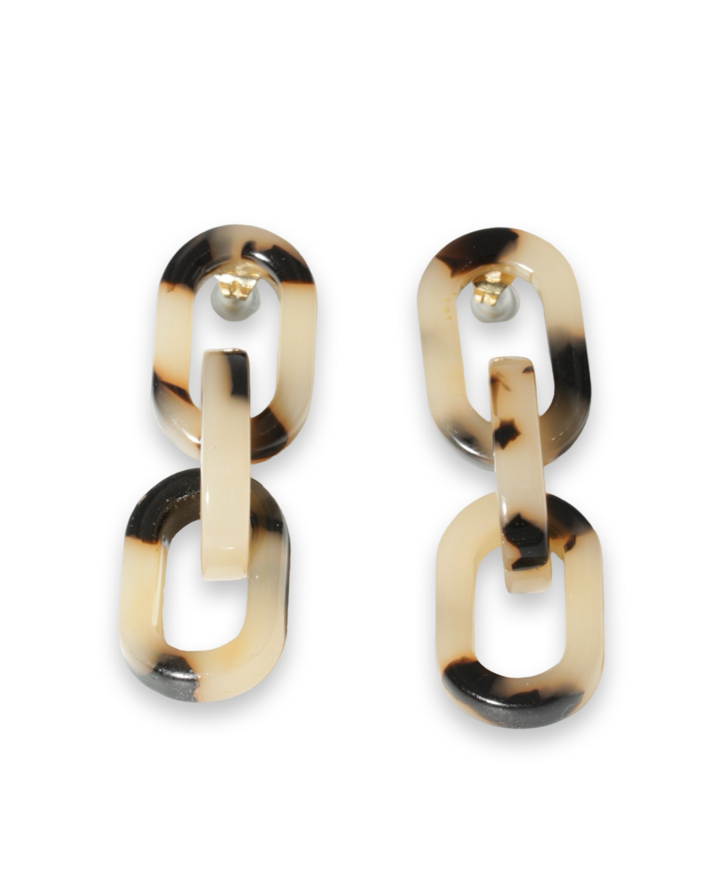 Chain leo oorbellen