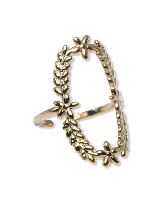 Flower tiara ring